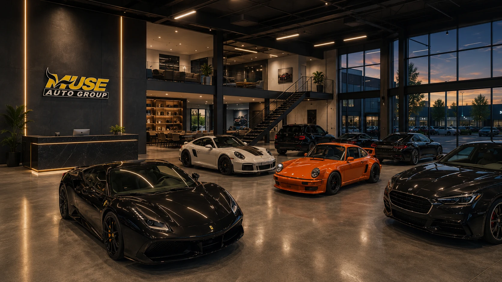Supercar display floor