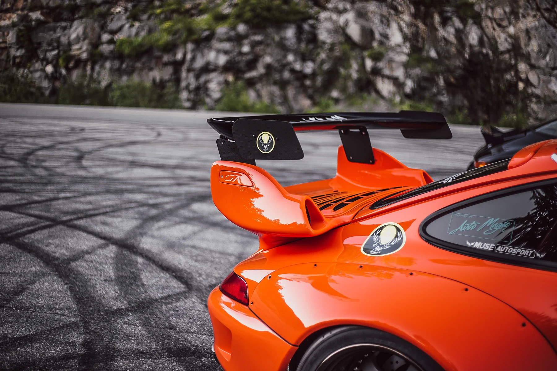 RWB Jägermeister rear wing